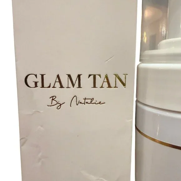 NIB Glam Tan by Natalie Skin Perfecting Bronzing Mousse-Medium - Picture 6 of 7